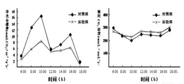 为了研究叶肉细胞间隙的c02浓度对光合作用的影响.研究人员将若干新鲜的某种植物叶片置于适宜的光照和温度条件下的实验装置中.测定在不同的细胞间隙c02浓度条件下叶肉细胞中